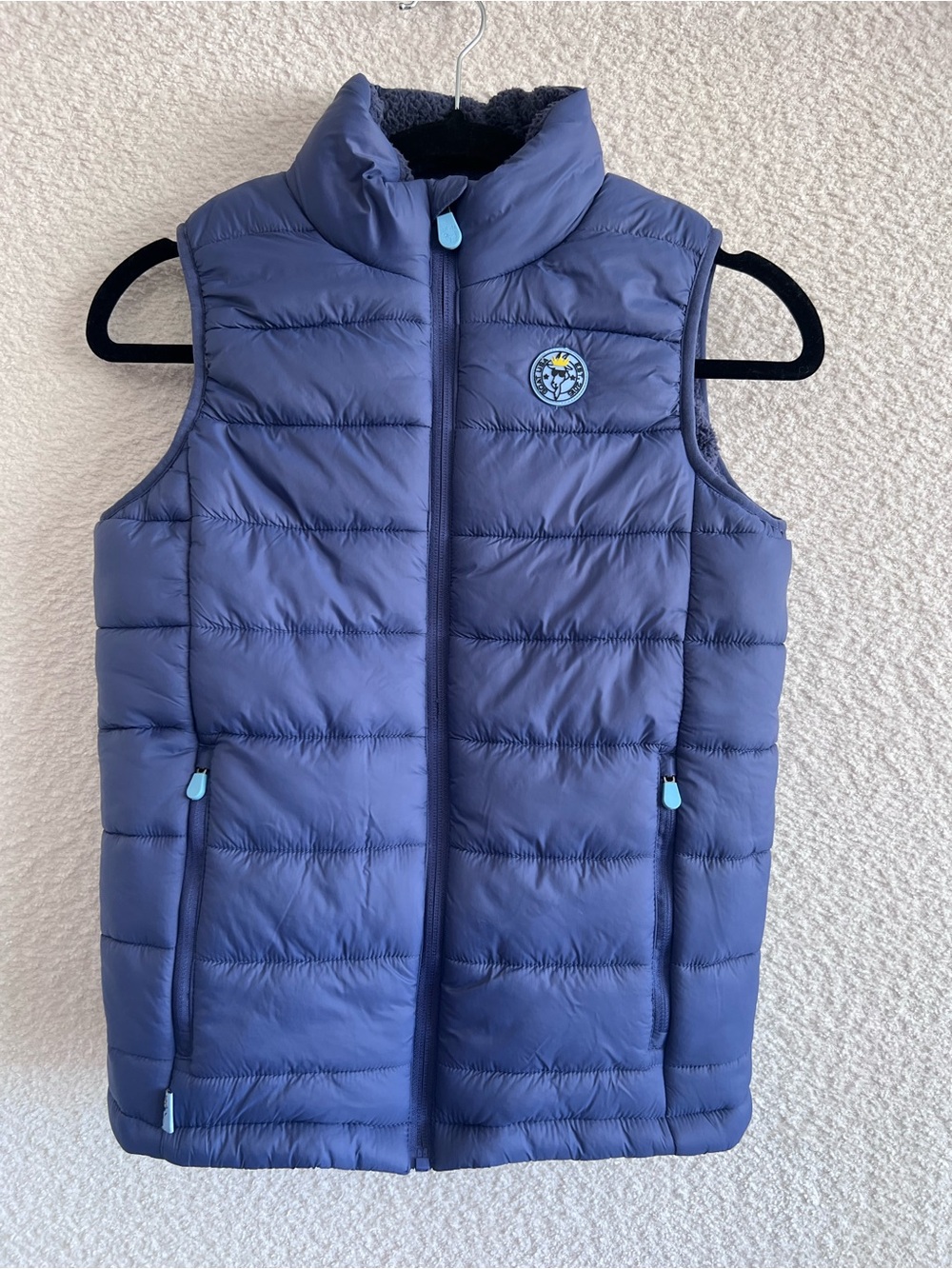 GOAT‎ USA Kids Puffer Vest Blue Lined Size Youth Large